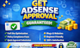 get your domain approved with google adsense