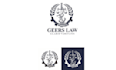 design monogram super law justice logo