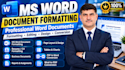 do microsoft word document formatting and editing services