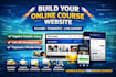 build an online course website, lms, kajabi, thinkific, elearning website