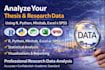 analyze your thesis and research data analysis using r and python