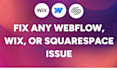 update webflow website, fix bugs in webflow site, convert figma to webflow
