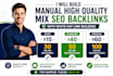 build manual high quality mix SEO backlinks with white hat link building