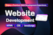 do website development as full stack web developer, HTML CSS javascript
