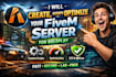 create, modify or optimize your fivem server for roleplay