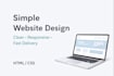 design a simple and professional website