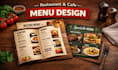 design cafe, hotel, and restaurant menu