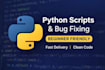 write simple python scripts and fix basic python bugs