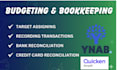 ynab and quicken bookkeeping and budget setup