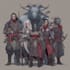 design an your dnd group party illustration