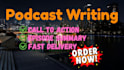 write SEO optimized podcast show notes and episode summaries