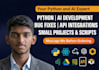 develop python scripts, automation, and ai projects