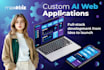 develop ai web application, custom web app, ai web app development