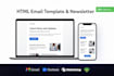 create a responsive HTML email template newsletter and mail chimp design