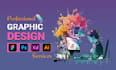 create modern professional graphic design