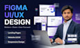 design a figma website UI UX and landing page