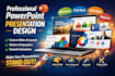 design a professional and modern powerpoint presentation