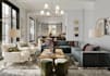 transitioned 3d room into stylized interior design,unit house rendering,skp file