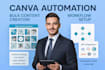 automate canva templates for bulk content creation using make, n8n, canva api