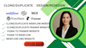 design webflow cms website duplicate framer webflow redesign webflow website