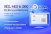 write SEO articles with aeo and GEO optimization