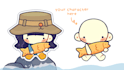 draw ych plushie holding a fish for your character