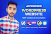 design or redesign a wordpress website with ai chatbot, lead capture, elementor