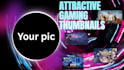 design high CTR gaming and tech youtube thumbnails