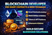 develop blockchain smart contracts, web3 dapp, solana ethereum nft