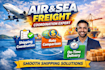 handle customs clearance, booking, and tracking for air and sea shipments