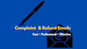 write professional business emails, complaints and refund requests