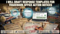 draft response templates for trademark office action notices