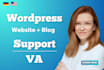 manage and update your wordpress website and blog