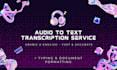 transcribe arabic and english audio fast and accurately