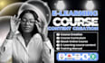 create online course content, course curriculum, and elearning video course