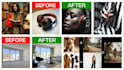 do ai product photography, realistic editing, and image upscaling