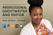 copy edit and proofread your memoir, nonfiction book manuscript editing