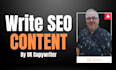 write SEO blog posts and website content that ranks on google