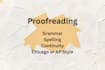 proofread manuscripts of any length