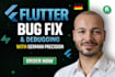 do flutter bug fix and debug your app with german precision