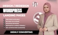 design or redesign a high converting landing pages