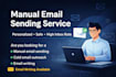 manually send personalized emails one by one with high accuracy