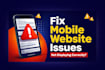 fix mobile responsiveness issues on your website