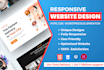 create a clean responsive HTML CSS website