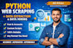 do python web scraping, data extraction, and data mining