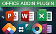 build custom microsoft office addins for excel, word, outlook, powerpoint, vsto