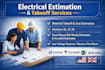 provide professional electrical take off and cost estimation services
