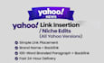 do link insertion on yahoo existing articles