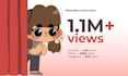 animate 2d cartoon animation video in any style for reels and tiktok