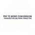 convert PDF to editable word accurately